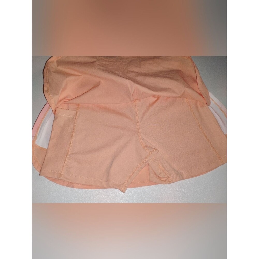 Reel Life Women's Performance Skort Peach Tie-Dye Skirt with Built-In Shorts S - Picture 7 of 7